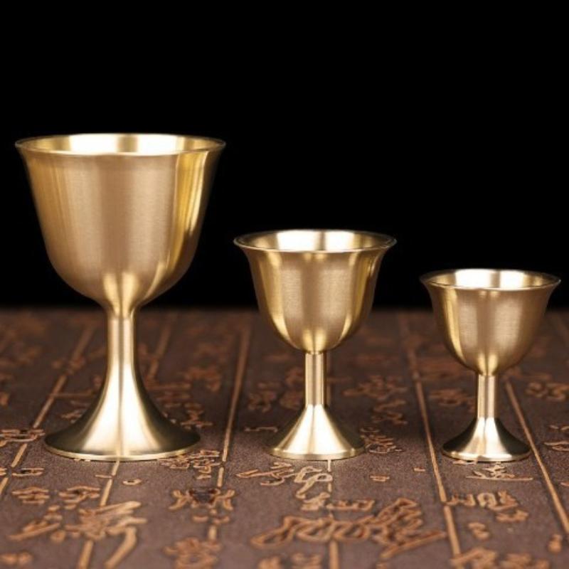 Wine In Beer Glass - Caneca Retrô de Cobre Latão, Textura