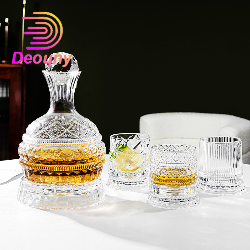 Wine Beer Glass Set - Decantador de vinho giratório diamante estrela