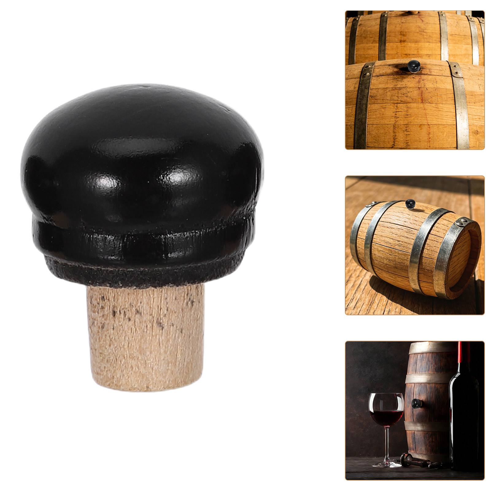 Wine Beer Glass Set - Conjunto de 4 Rolhas de Carvalho