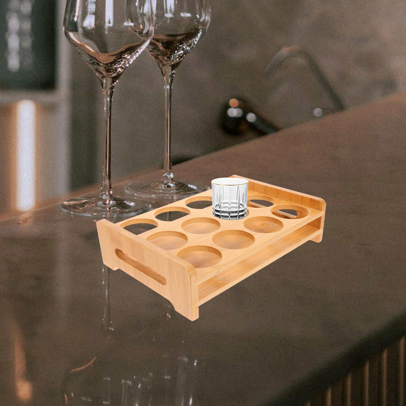 Wine In Beer Glass - Suporte Expositor de Copos de Shot