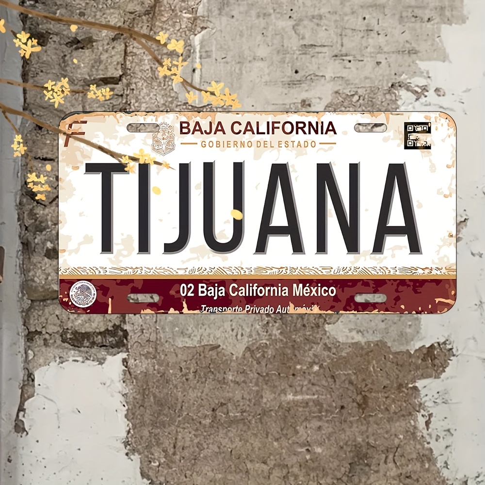 Wine Tag Label - Placa de metal mexicana vintage -