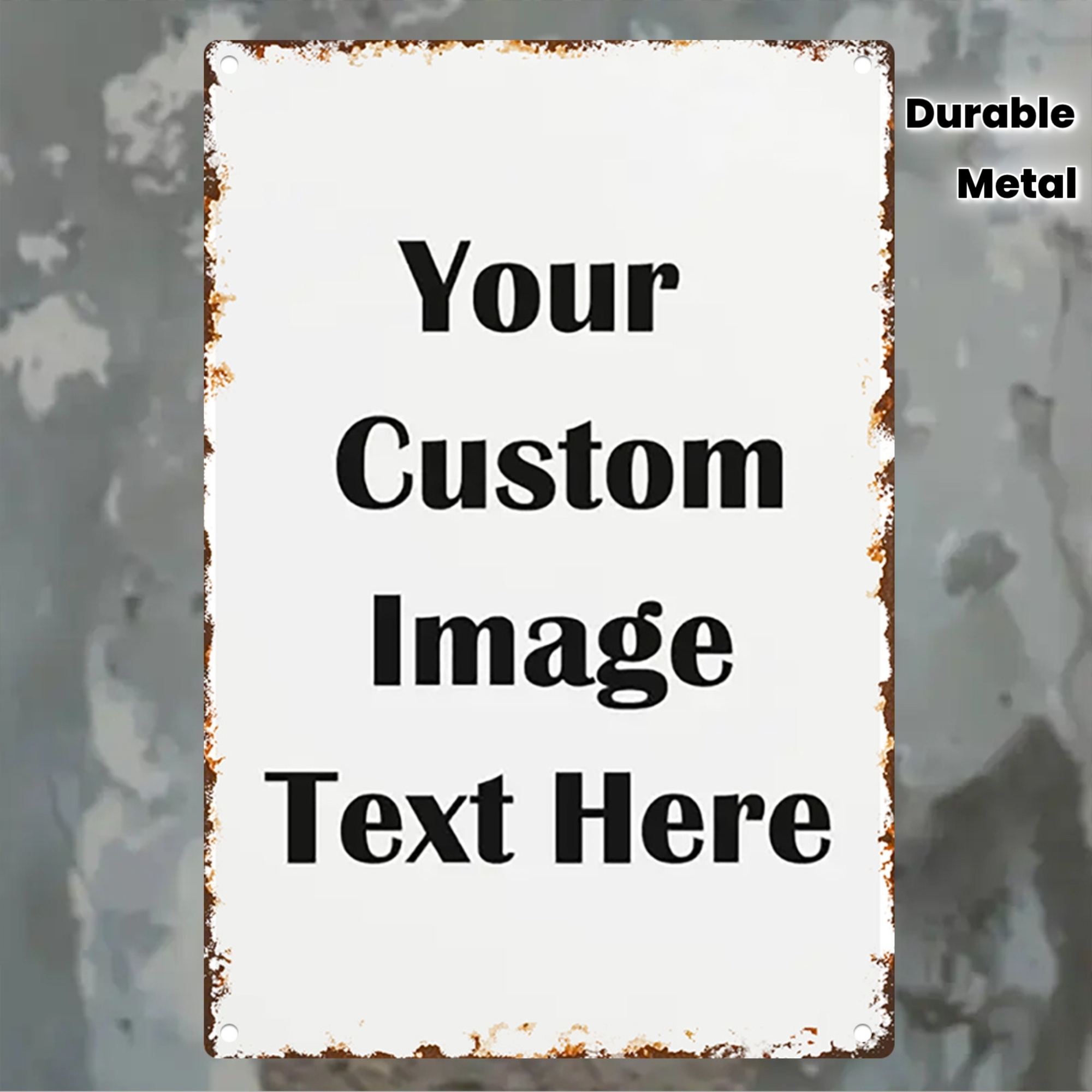 Wine Tag Label - Placa de Metal Personalizada com Imagem/Textos