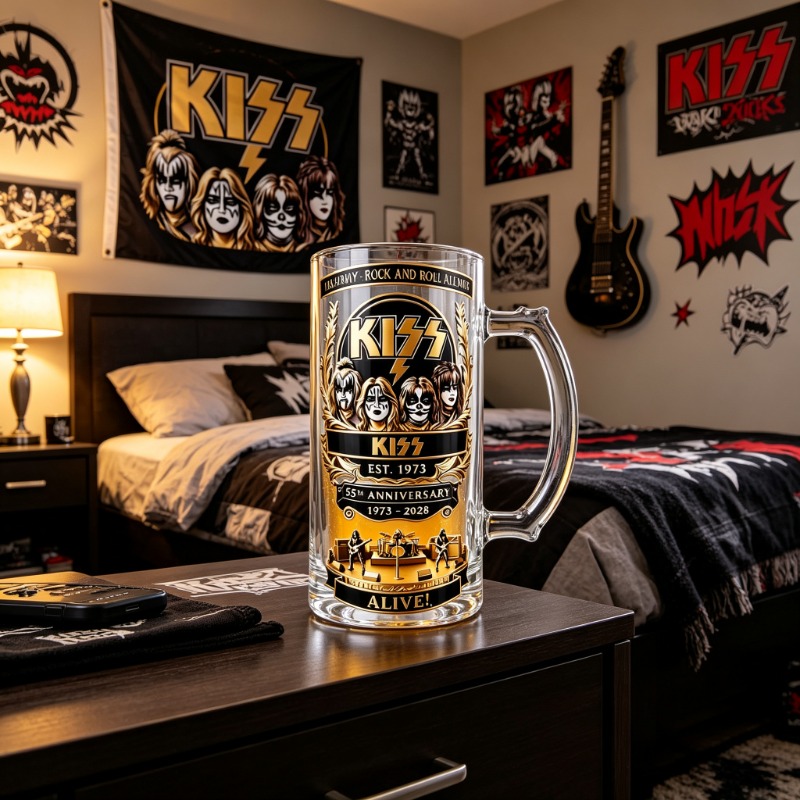 Caneca de Cerveja KISS 55º Ani - Beer Mug Handled avaliação e preço