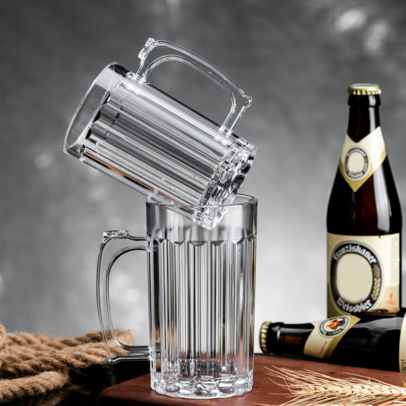 Copo de cerveja acrílico canec - Beer Mug Handled avaliação e preço