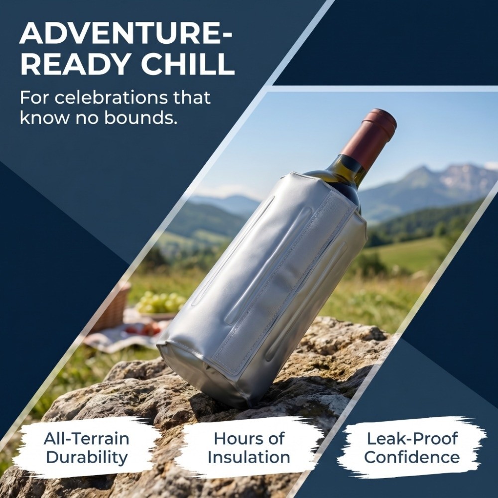 Bolsa Térmica Reutilizável par - Wine Chiller Sleeve avaliação e preço