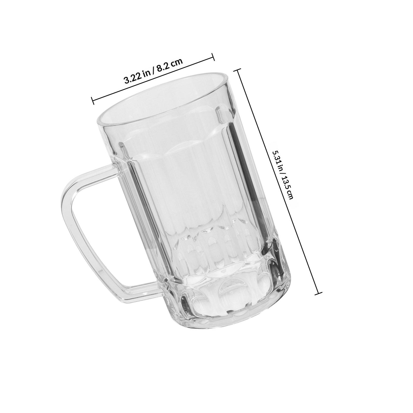 Copo de Cerveja Acrílico com A - Beer Mug Handled avaliação e preço