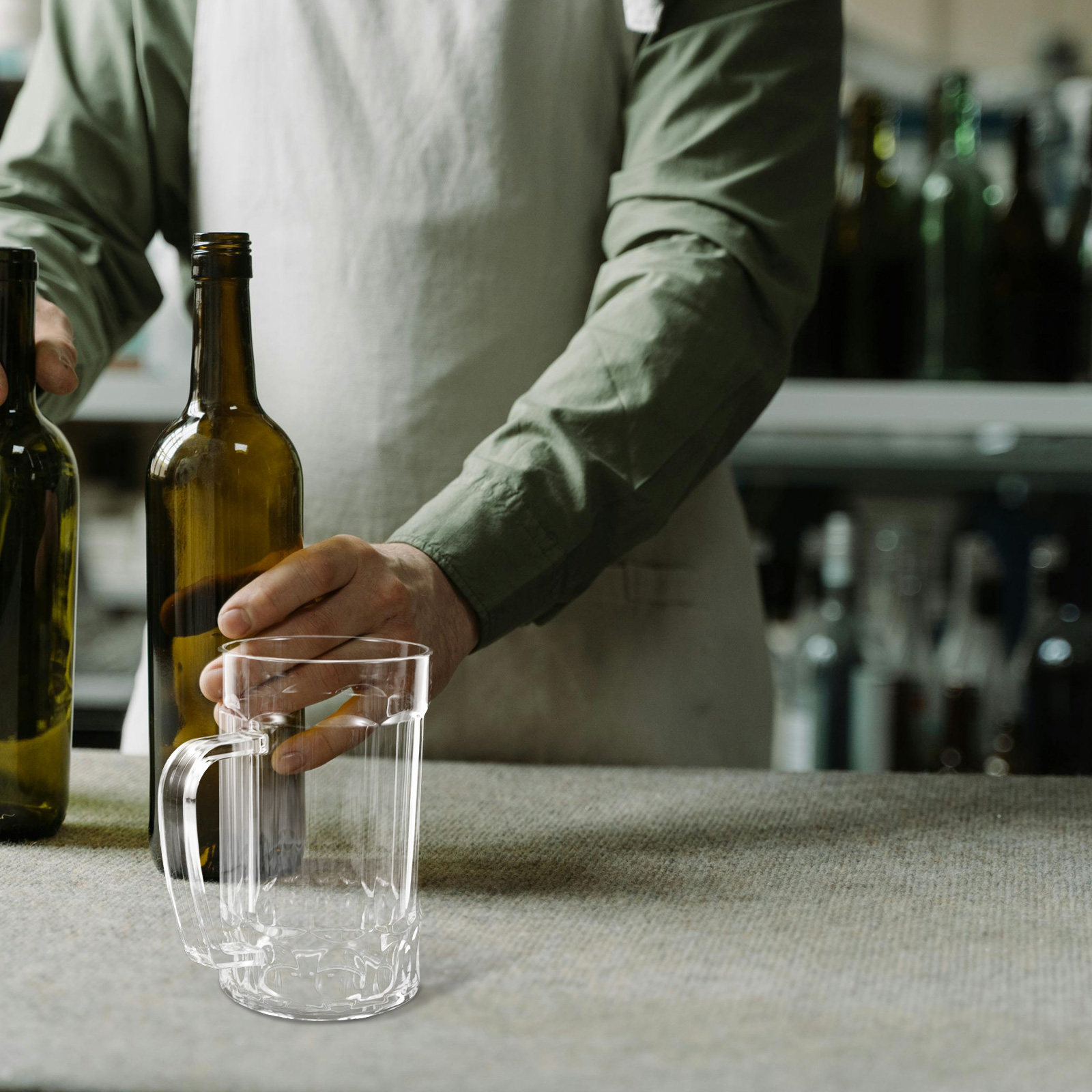 Copo de Cerveja Acrílico com A - Beer Mug Handled avaliação e preço